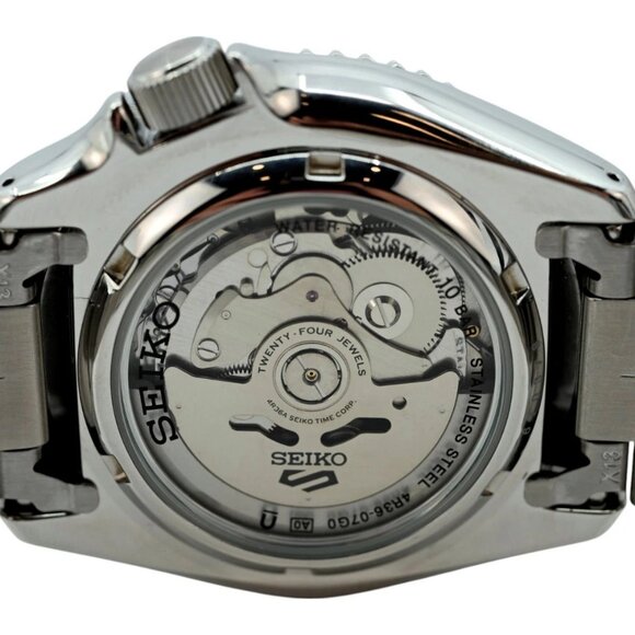 Seiko 42mm Men's Sport Auto Orange Dial 4R36-07G0 Stainless Steel - Picture 3 of 7